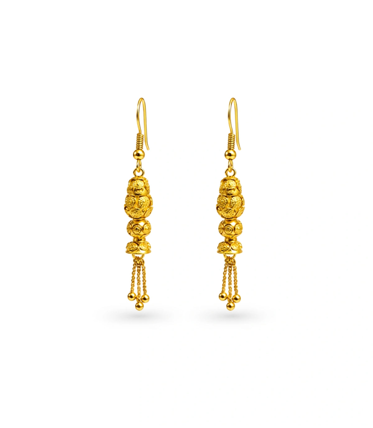 Gold Plated Radiant Dangler Earrings