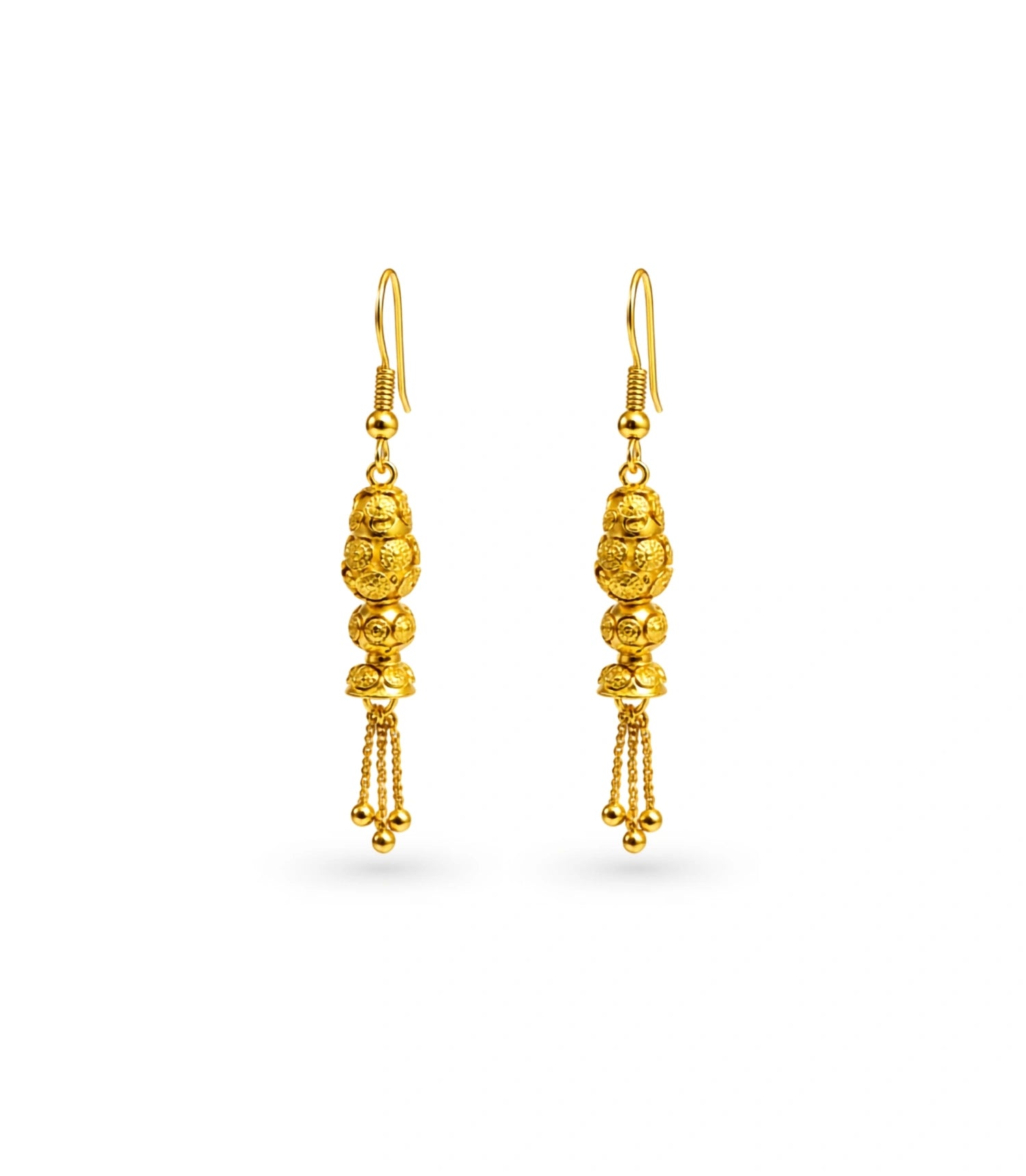Gold Plated Radiant Dangler Earrings