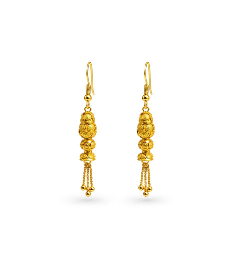 Gold Plated Radiant Dangler Earrings