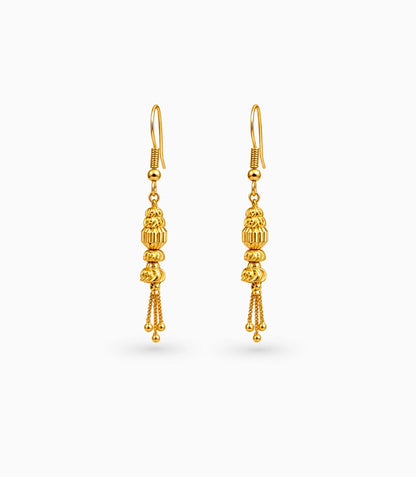 Gold Plated Majestic Dangler Earrings