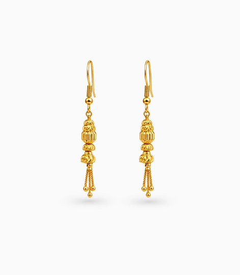Gold Plated Majestic Dangler Earrings