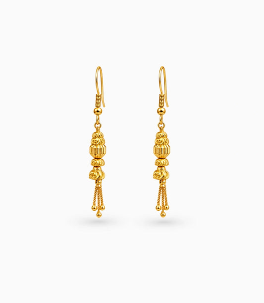 Gold Plated Majestic Dangler Earrings