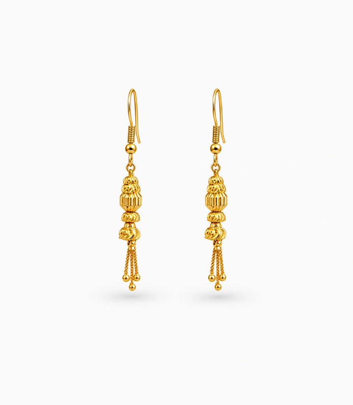 Gold Plated Majestic Dangler Earrings