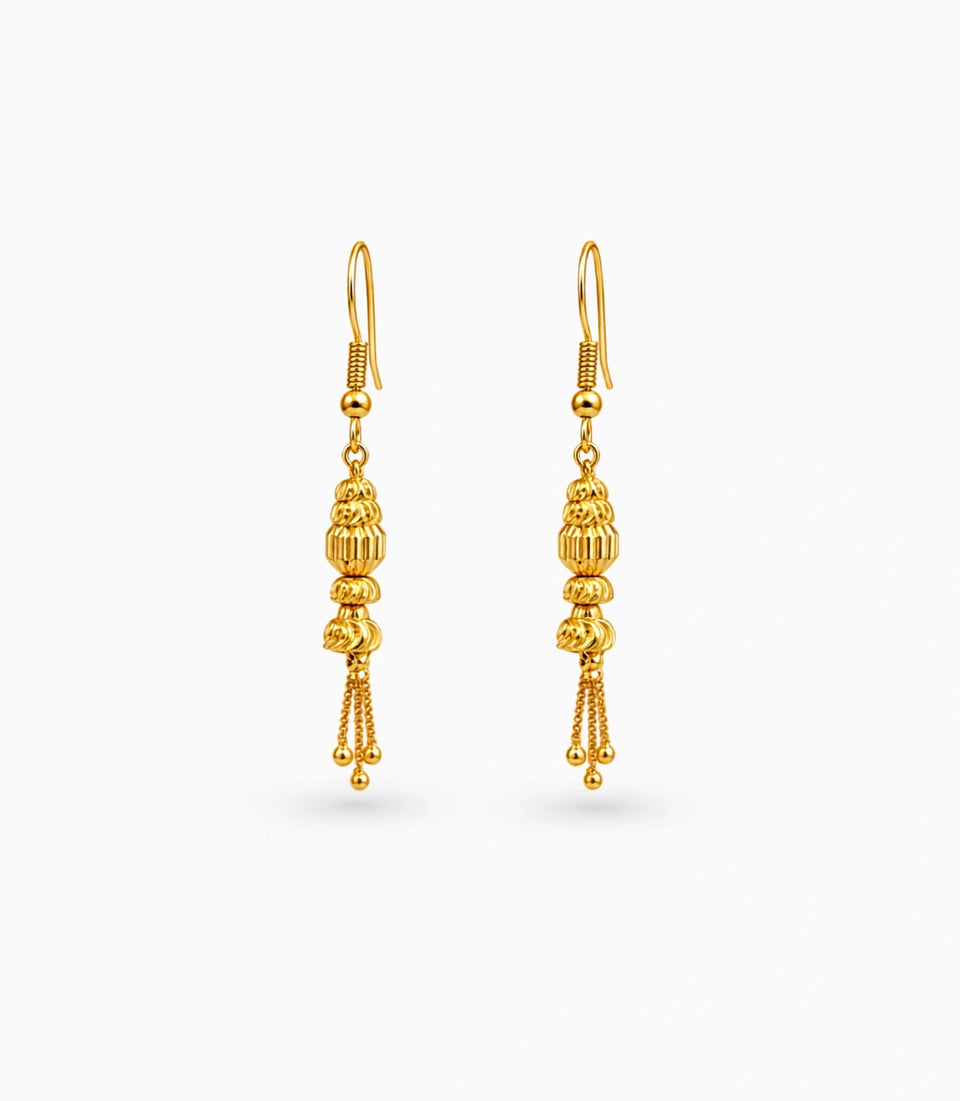 Gold Plated Majestic Dangler Earrings