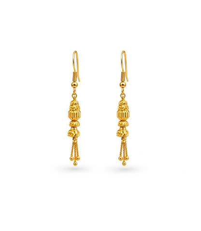 Gold Plated Majestic Dangler Earrings