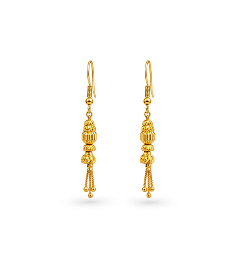 Gold Plated Majestic Dangler Earrings