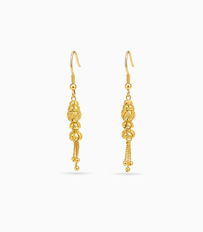 Gold Plated Luminous Dangler Earrings