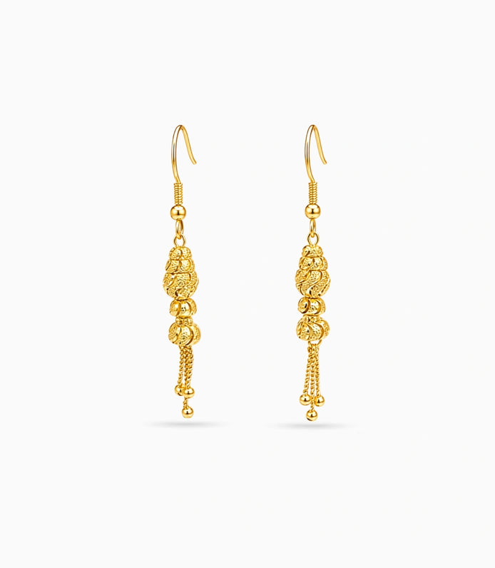 Gold Plated Luminous Dangler Earrings