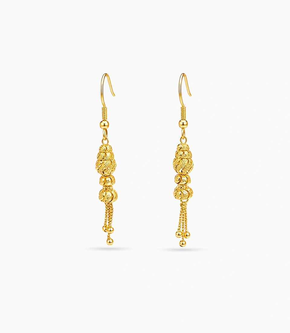 Gold Plated Luminous Dangler Earrings