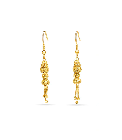 Gold Plated Luminous Dangler Earrings