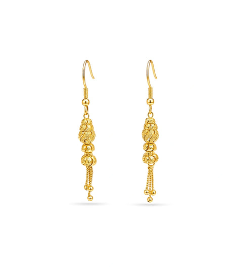 Gold Plated Luminous Dangler Earrings