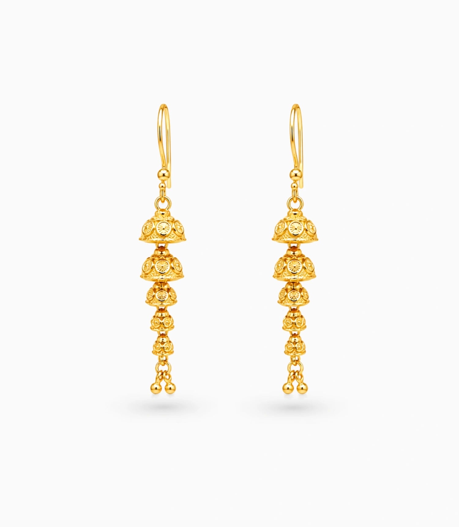 Gold Plated Polished Dangler Earrings