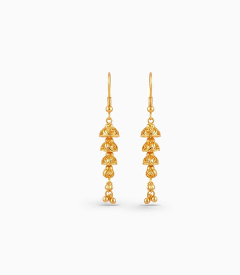Gold Plated Flawless Dangler Earrings
