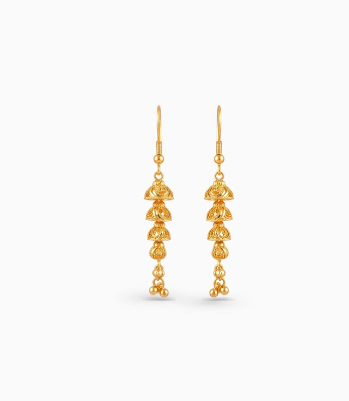 Gold Plated Flawless Dangler Earrings