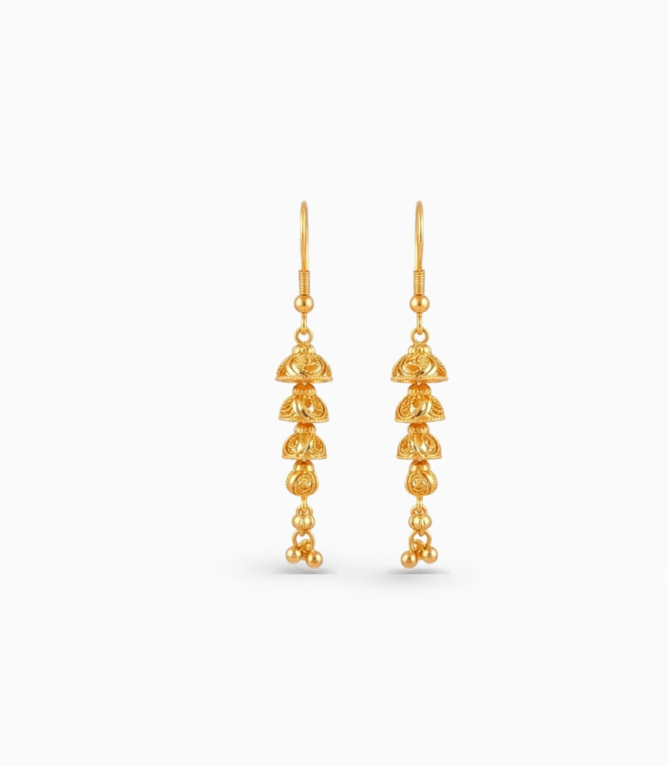 Gold Plated Flawless Dangler Earrings