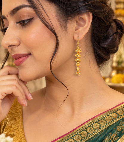 Gold Plated Flawless Dangler Earrings