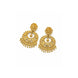 Gold Plated Floral Statement Chandbali Earrings