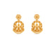 Gold Plated Dazzling Chandbali Earrings