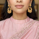 Gold Plated Filigree Statement Chandbali Earrings