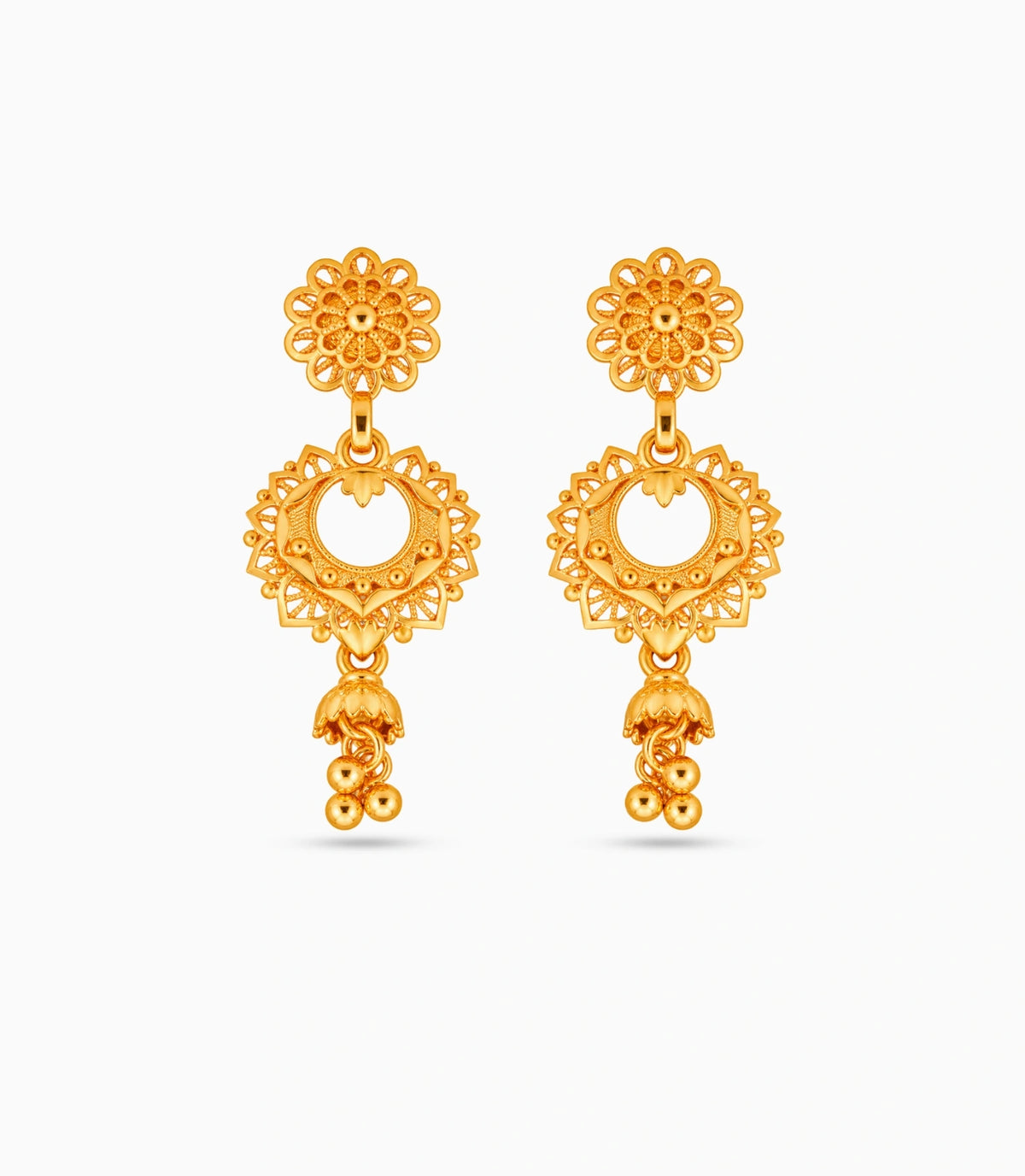 Gold Plated Authentic Classic Chandbali Earrings