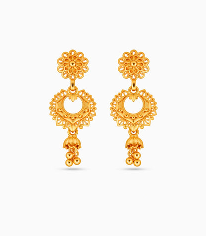 Gold Plated Authentic Classic Chandbali Earrings