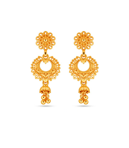 Gold Plated Authentic Classic Chandbali Earrings