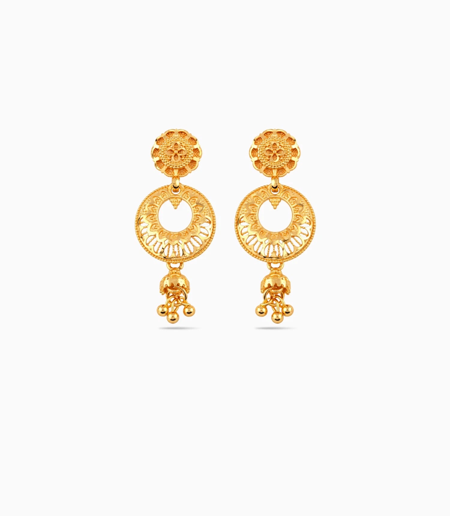Gold Plated Elite Chandbali Earrings