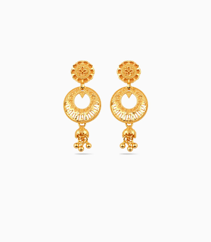 Gold Plated Elite Chandbali Earrings