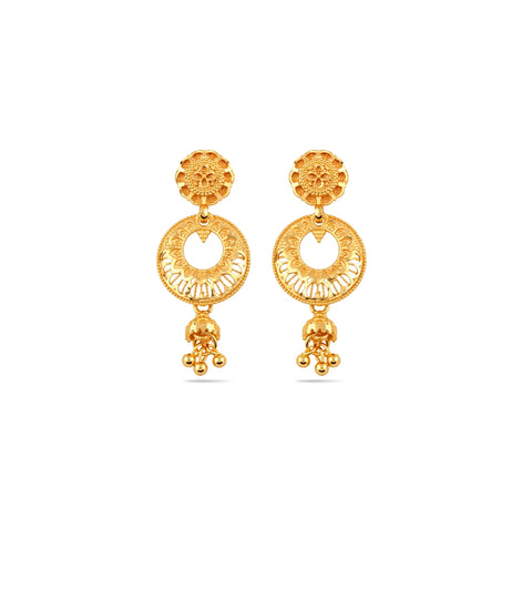 Gold Plated Elite Chandbali Earrings