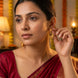 Gold Plated Intricate Chandbali Earrings
