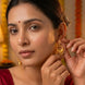 Gold Plated Intricate Chandbali Earrings
