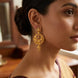Gold Plated Glamorous Chandbali Earrings