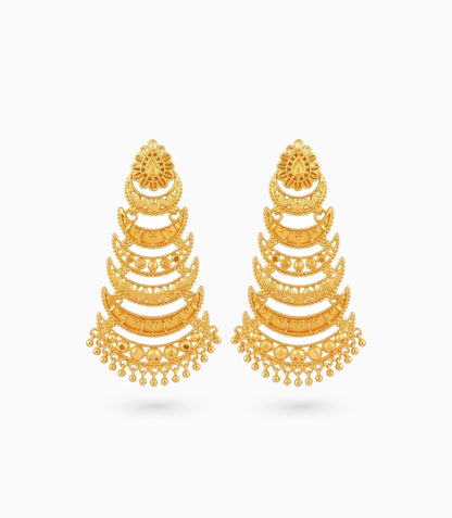 Gold Plated Chic Dangler Earrings