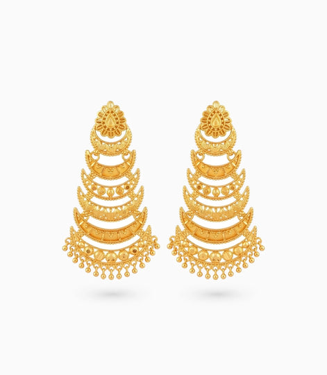 Gold Plated Chic Dangler Earrings