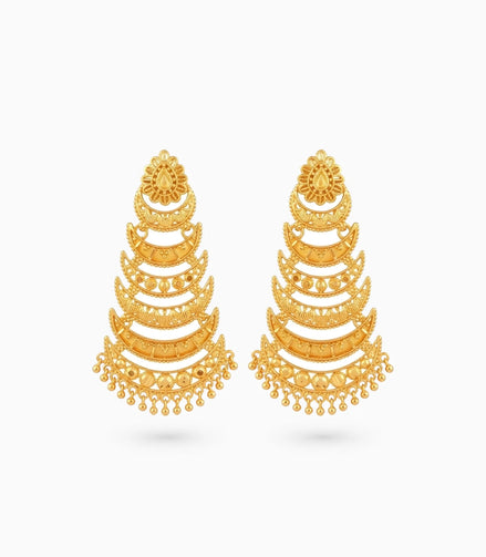 Gold Plated Chic Dangler Earrings