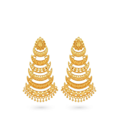 Gold Plated Chic Dangler Earrings
