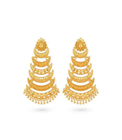 Gold Plated Chic Dangler Earrings