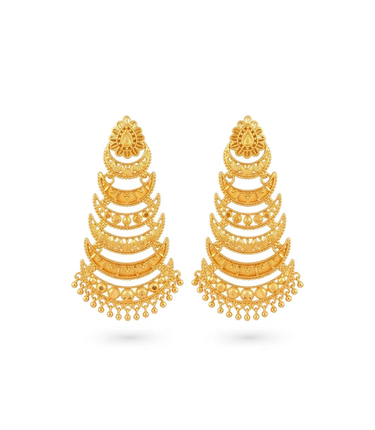 Gold Plated Chic Dangler Earrings