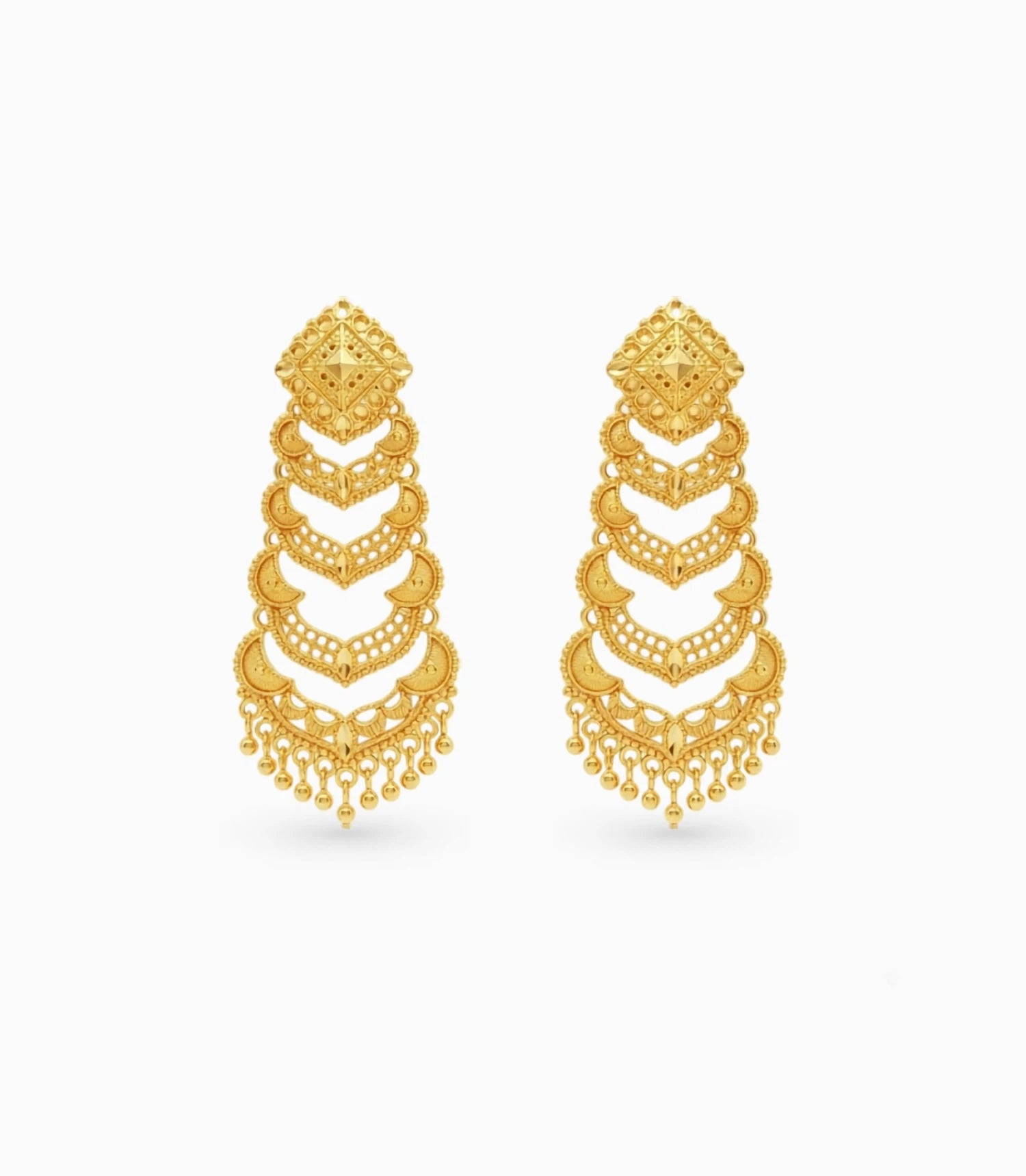 Gold Plated Traditional Dangler Earrings