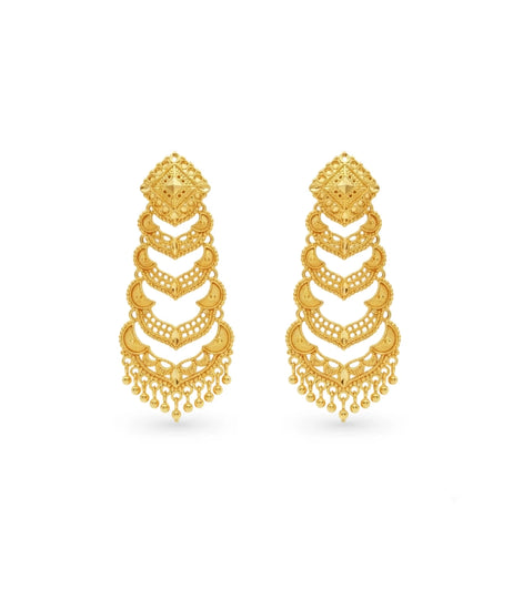 Gold Plated Traditional Dangler Earrings