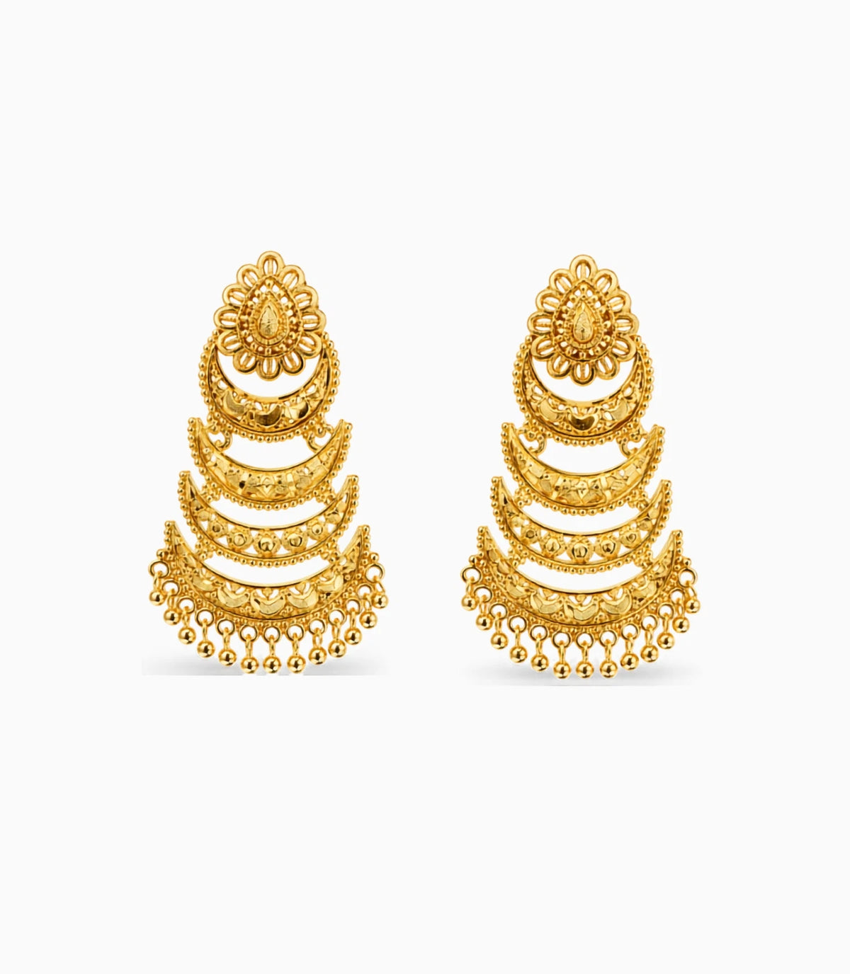 Gold Plated Graceful Dangler Earrings