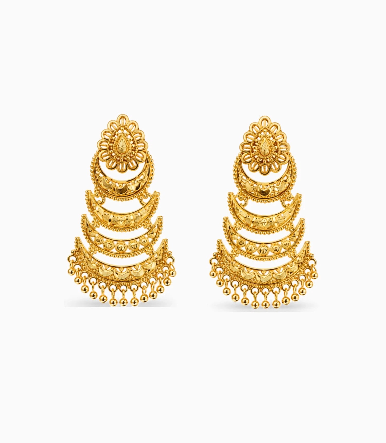 Gold Plated Graceful Dangler Earrings