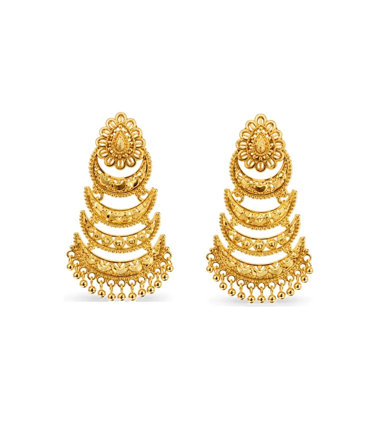Gold Plated Graceful Dangler Earrings