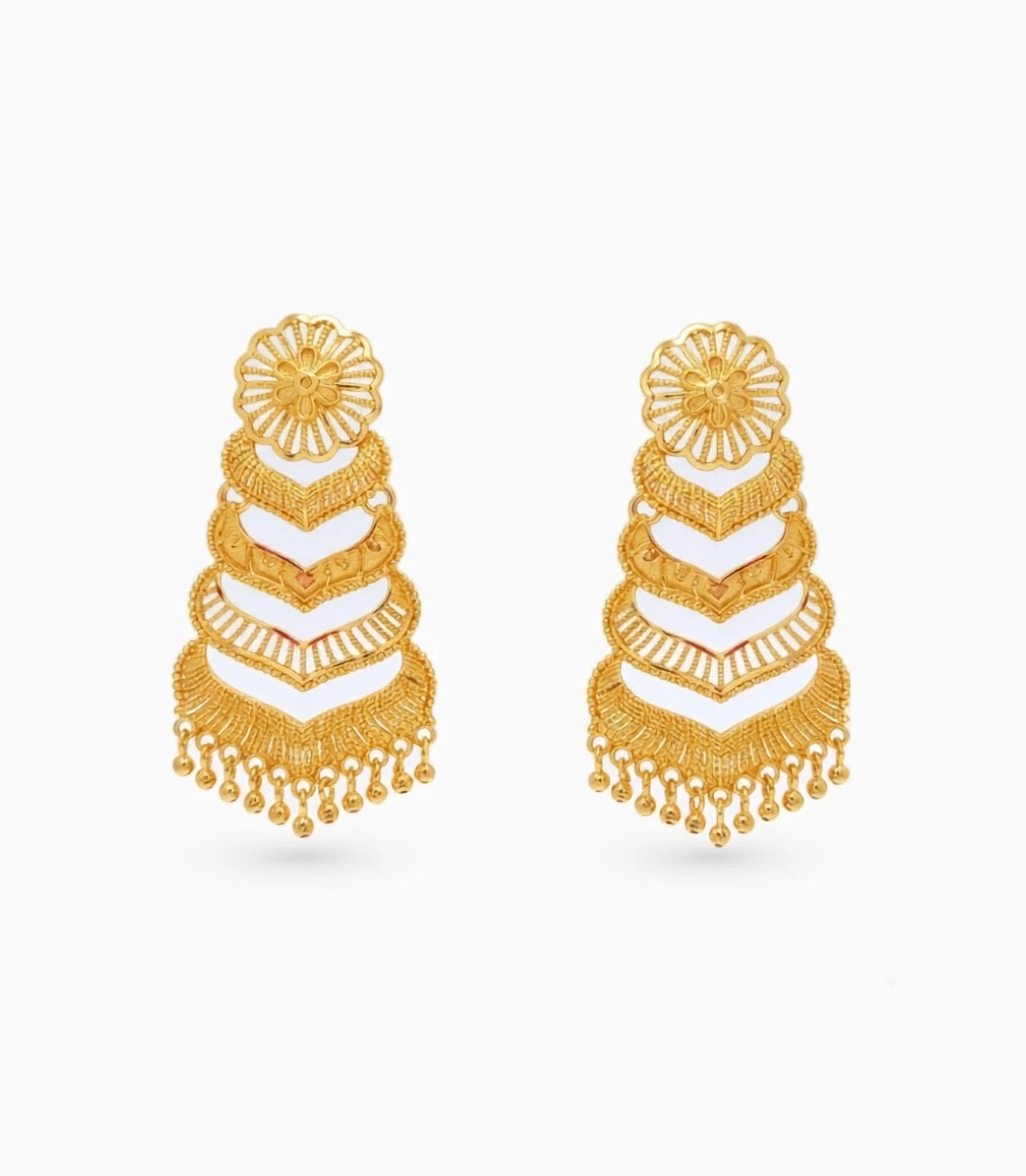 Gold Plated Exquisite Dangler Earrings