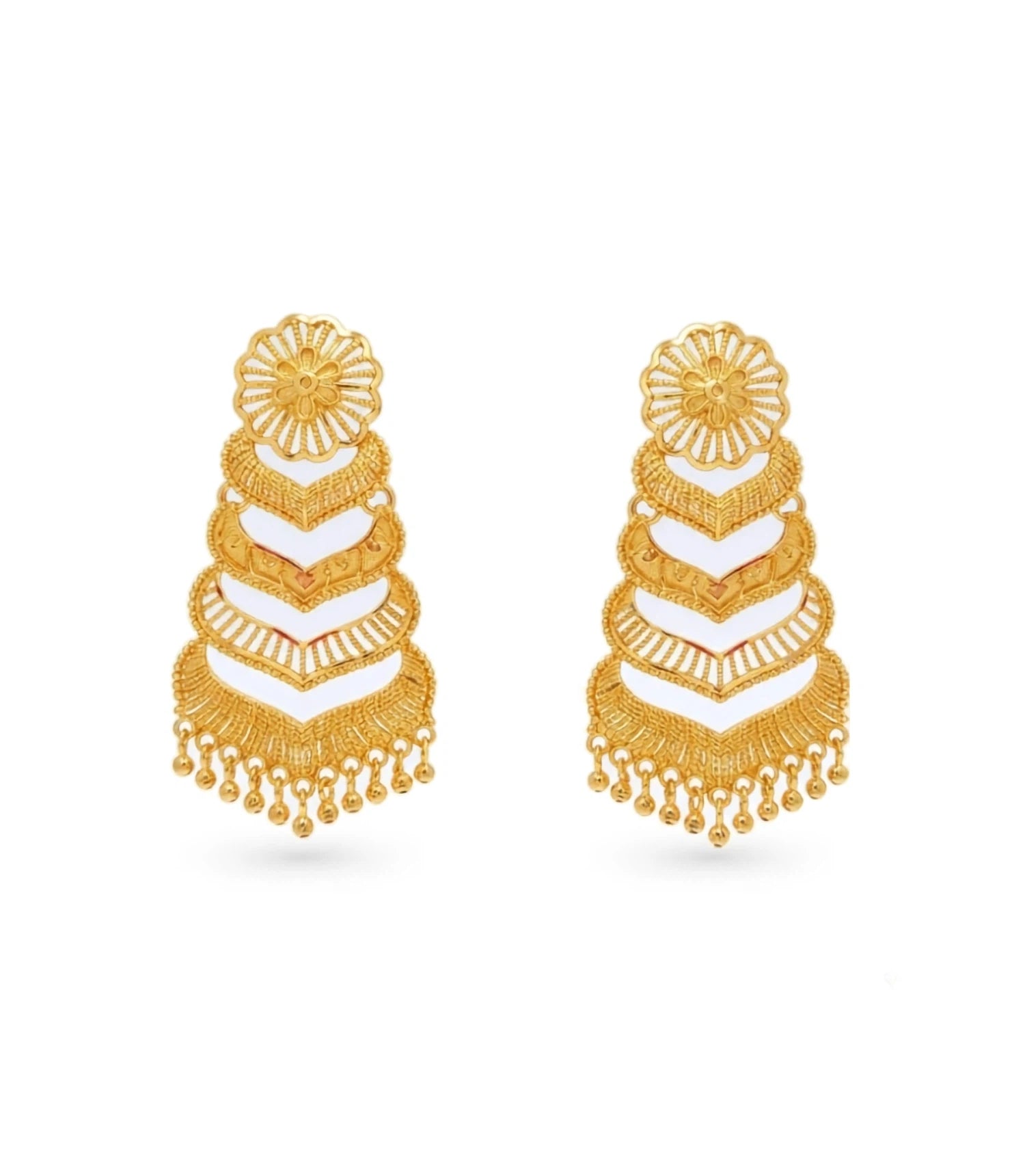 Gold Plated Exquisite Dangler Earrings