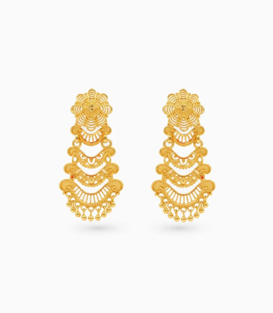 Gold Plated Luxurious Dangler Earrings