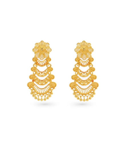 Gold Plated Luxurious Dangler Earrings
