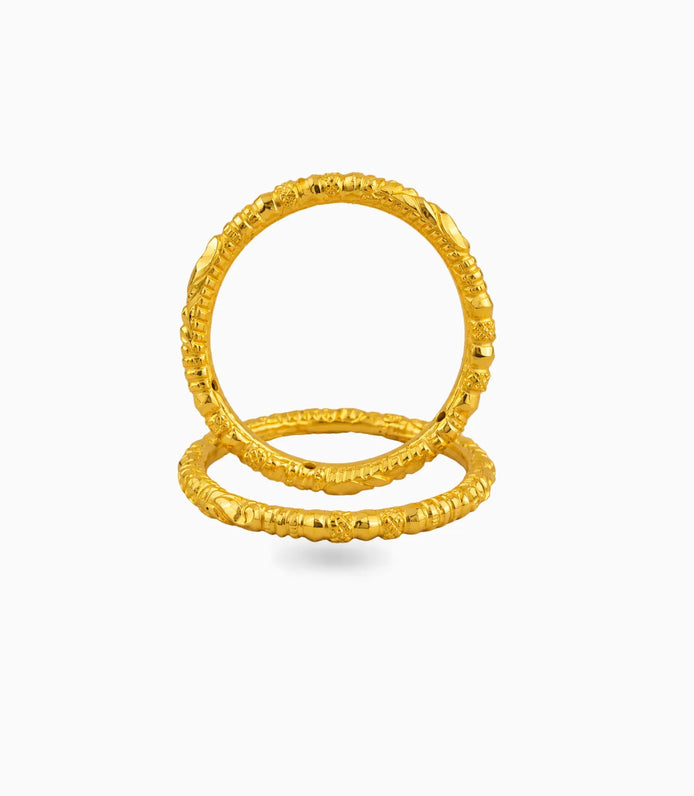 Gold Plated Wedding Leaf Designing Kada