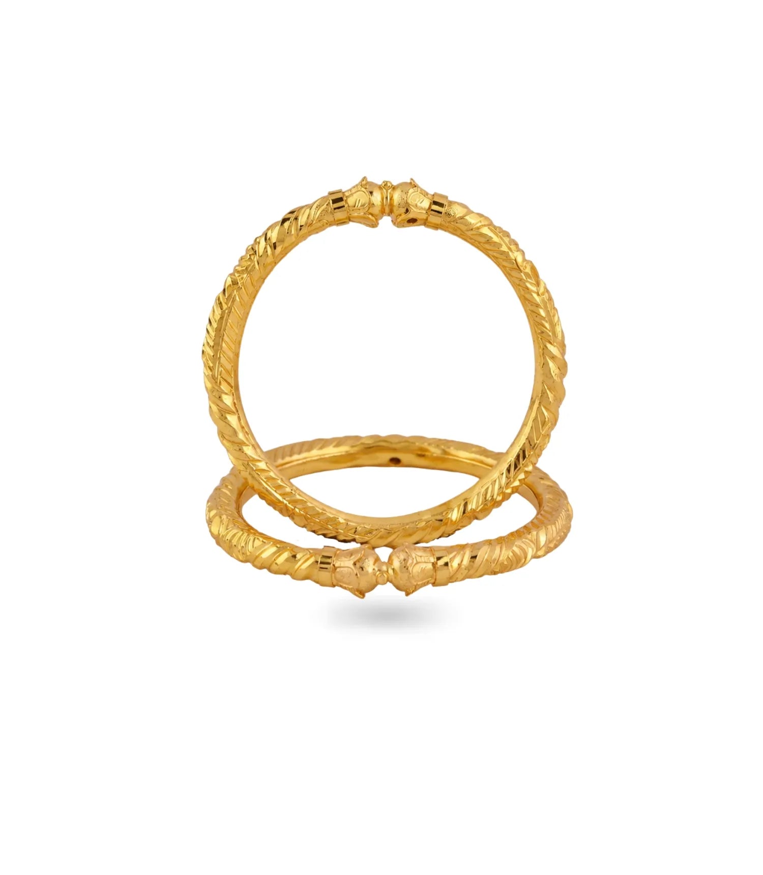 Gold Plated Wedding Floral Leaf Kada