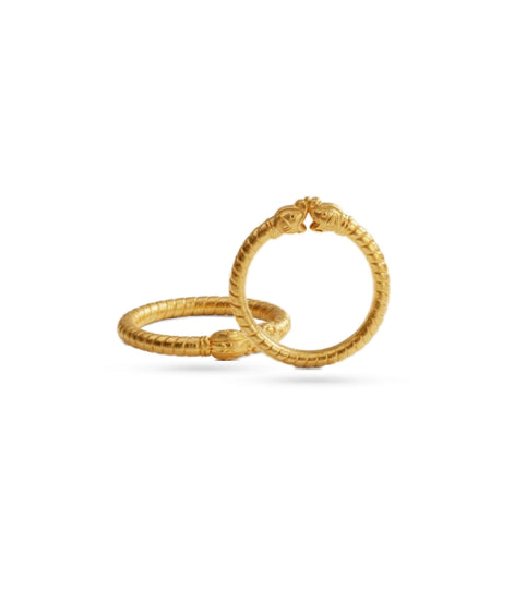 Gold Plated Wedding Elephant Motif Kada
